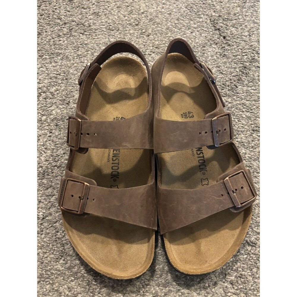 Birkenstock Milano Oiled Leather Sandals in Habana EU 43 US Men’s 10